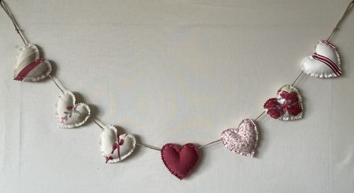 Heart garland bunting - garland, in
