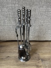 Vintage Brass Fire Companion