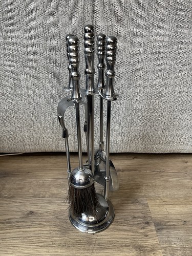 Vintage brass fire - fire, companion