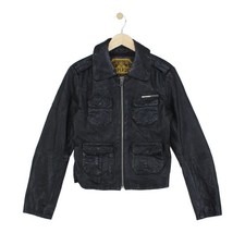 Superdry Leather Jacket Womens