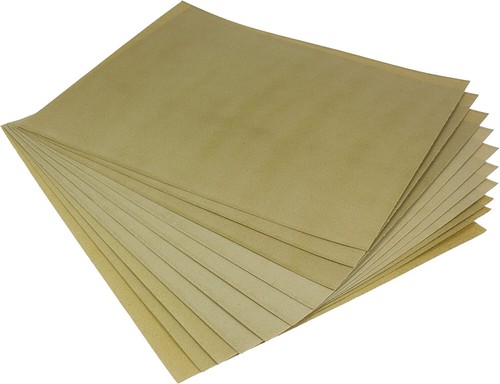 Assorted sandpaper sheets - 10,