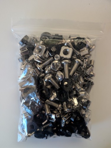 Cage nuts screws m6 rack - &,
