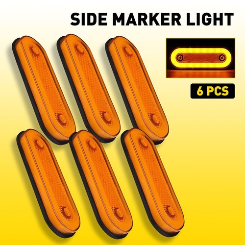 Amber red marker - marker, side