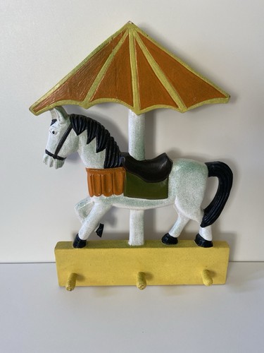 Wooden horse carousel wall - wooden,
