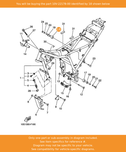 Yamaha tensioner 10v - yamaha, 10v-22178-00