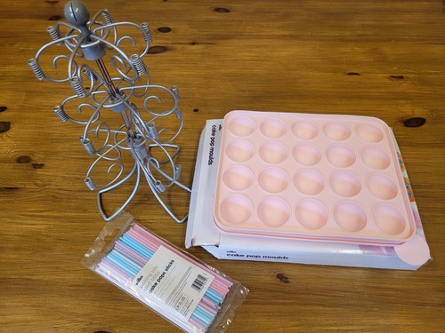 Cake pop moulds and - and, stand