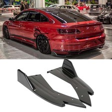 For VW Passat B7 B8 Gloss Rear Bumper Lip Splitter Diffuser Side Skirt Body Kits