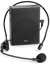 Portable Mini Voice Amplifier, Built-In Rechargeable Wired Portable Microphone 