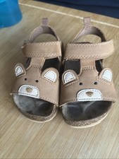 Baby Bear Sandals Infant Size 6 Uk F&F Teddy Brown