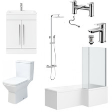 Bathroom Suite 1700mm L-Shape