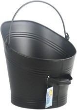 Coal Bucket Fireplace Waterloo Coal Ash Fireside Scuttle 33 x 34cm Black