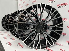 22" Inch BMW Black Machined Face Multi-Spoke Alloy Wheels X5/X6 F15/F16 5X120