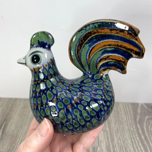 Vintage tonola pottery rooster - vintage,