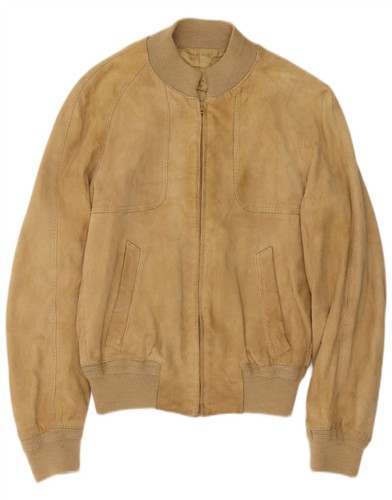 Vintage mens suede bomber - suede,