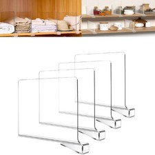 Clear Shelf Dividers for
