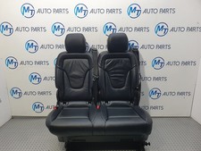 MERCEDES V CLASS REAR ROW DOUBLE SEAT BLACK LUGANO LEATHER W447 