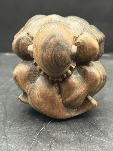 Vintage weeping buddha - buddha, wooden