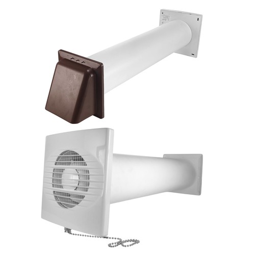 Through wall ventilation kit - through,