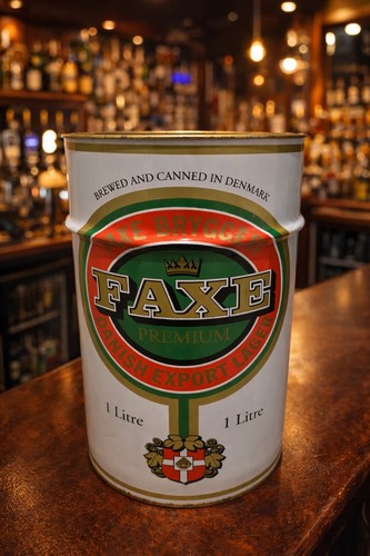 Large vintage faxe beer - vintage,