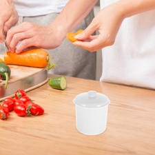  French Butter Dish with Lid Ceramic Butter Keeper for Countertop Porcelain