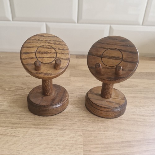 Pair wooden pocket watch - pair,