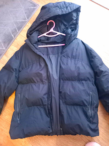Zara black hooded padded - zara,
