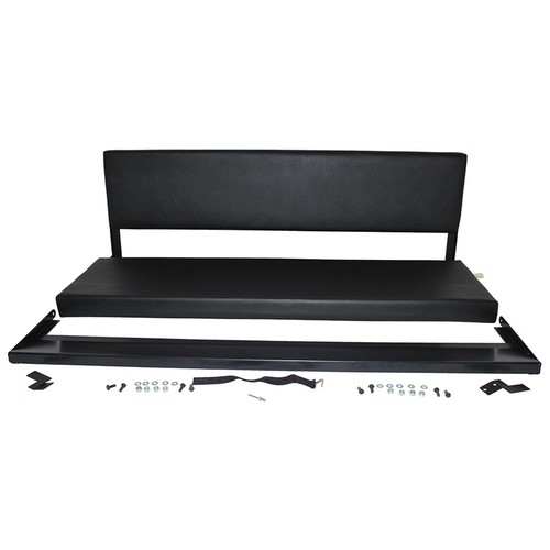 Rear folding bench seat - seat, black