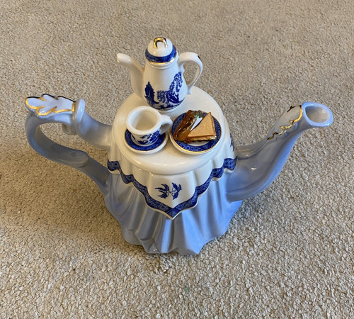 Cardew blue decorative teapot - decorative,