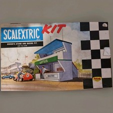 Scalextric Kit K-702 Owner's Stand & Racing Pit building COMPLETE & Boxed unmade