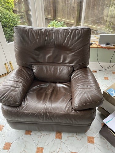 Natuzzi brown leather - brown,