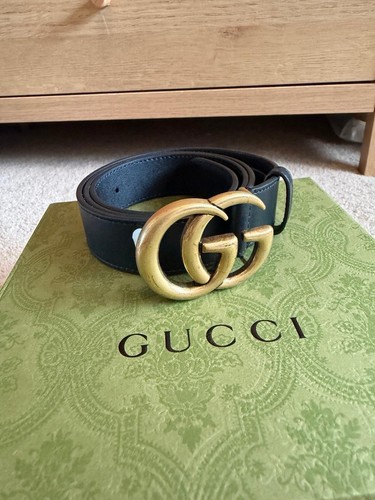 Gucci double black leather - black,