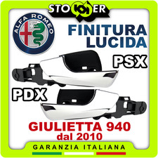 INTERNAL HANDLE KIT REAR RIGHT + LEFT DOOR OPENER GIULIETTA POLISHED
