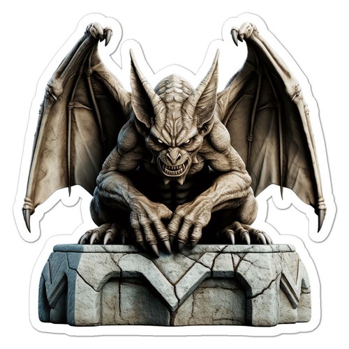 Evil gargoyle monster - gargoyle, vinyl