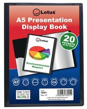 A5 Black Display Book 10 20 40