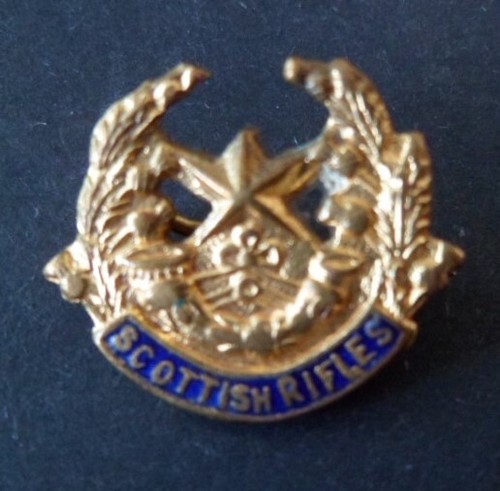 Ww1 scottish rifles enamel - ww1, &