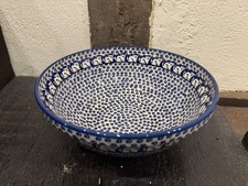 Large Salad bowl Handmade Polish pottery Boleslawiec