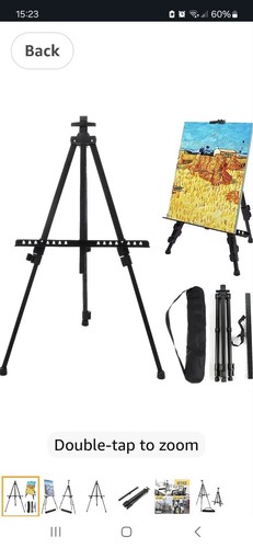 Adjustable foldable easel - foldable,