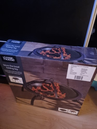 56cm fire bowl - fire, folding