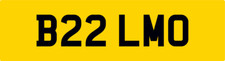 OLD STRETCH LIMO REG NUMBER PLATE B22 LMO / LUXURY HUMMER VIP LINCOLN LIMOUSINE