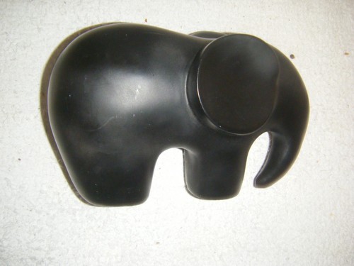 Vintage black ebony wooden - vintage,