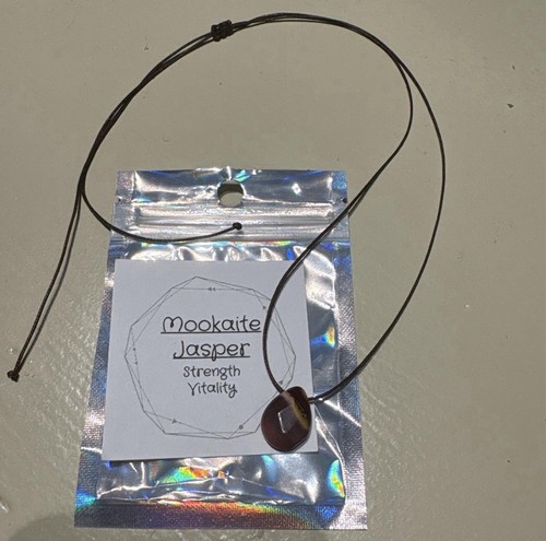 Mookaite jasper drop - jasper, choker
