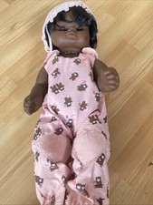 Vintage Baby Black Doll  -