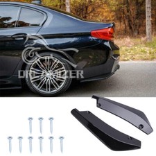 2x Gloss Rear Bumper Diffuser Splitter Canards Lips For 5 Series E61 E60 F10 F11