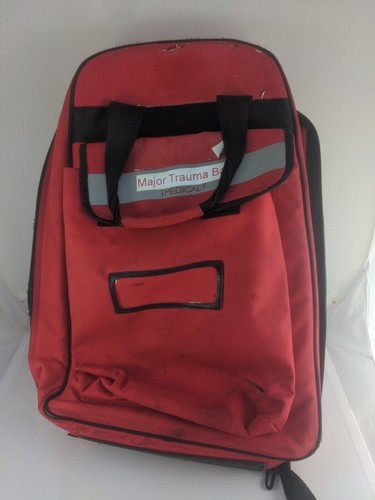 Red paramedic rucksack large - rucksack.,