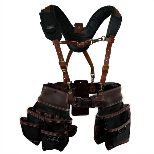 Heavy duty leather tool belt - heavy,