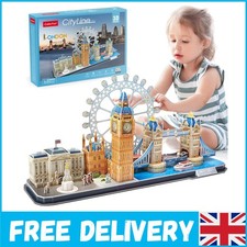 3D Puzzles UK London Bridge Big Ben City Skyline Jigsaw Puzzle for Kids Adult...