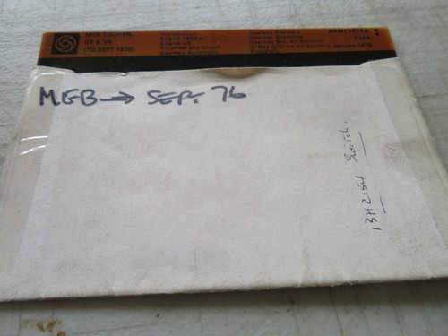Mgb upto 1976 parts - 1976, micro