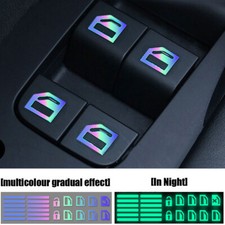 Universal Luminous Car Interior Door Window Switch Sticker Decal Car Accessories