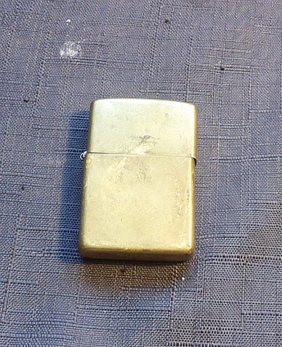 Vintage solid brass zippo - brass,