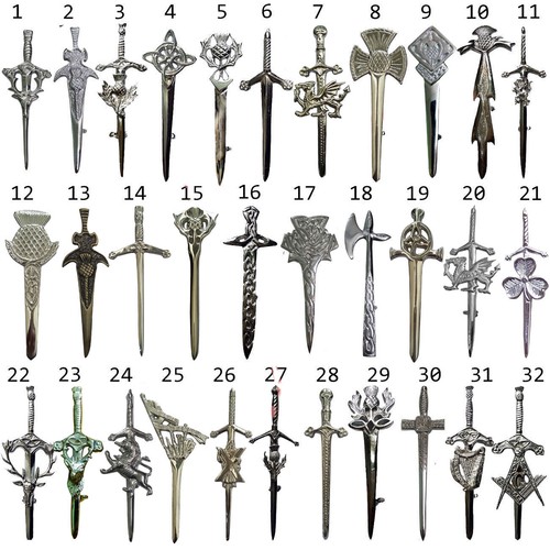Scottish kilt pins - pins, various